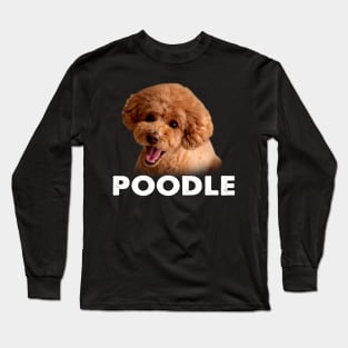 Sophisticated Swirls Poodle Style, Trendsetting Tail-Wagging T-shirt Long Sleeve T-Shirt